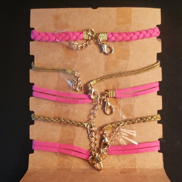 " Love" 5 Piece Bracelet Set " - Picture 3 of 3